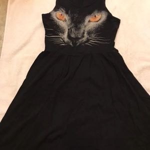 Black tank dress / panther